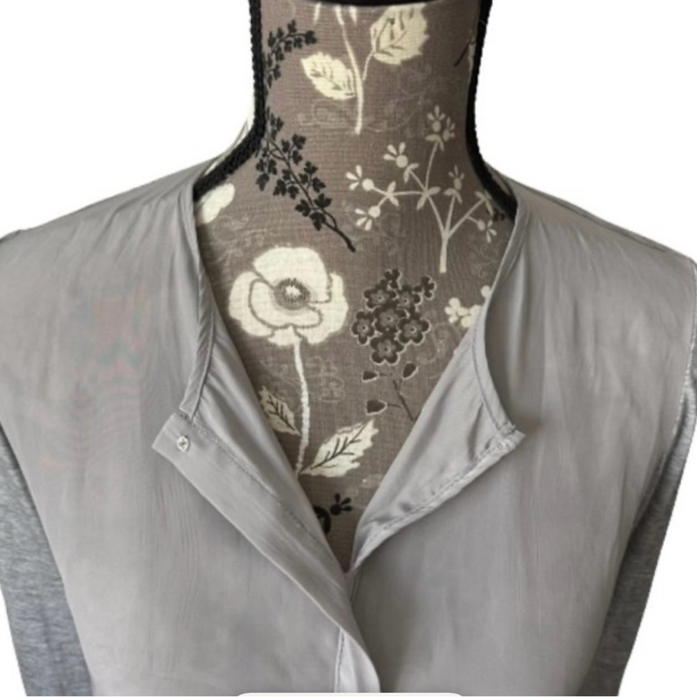 Lola & Sophie Women's Small Gray Long Sleeve Crew Neck Pullover Blouse/Shirt Top - Picture 4 of 14